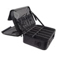thumbnail image 1 of Bolsa de maquillaje, Estuche de maquillaje grande Organizadores de maquillaje Bolsa de maquillaje de viaje, Portaescobillas con ranuras para cepillos Divisor ajustable Material impermeable, 1 of 7