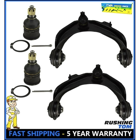 - 4 Pc Kit Front Upper Control Arm & Lower Ball Joint Honda Accord Acura TL 98-02