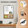 thumbnail image 4 of MaxGear White Board Cork Board Combo 16x12", Portable Small Dry Erase Board for Wall, Vision Board, 4 of 7