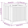 thumbnail image 4 of vidaXL Planter 40x40x40 cm Bamboo, 4 of 5