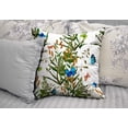 thumbnail image 2 of Queen's designer Floral Butterfly Pillowcase 18" X 18" Modern Art Butterfly Throw Pillow Cover Butterfly Wildlife Natural Home Decor Pillowcases Square Cushion Cover for Sofa Bed Home Bedroom Decor, 2 of 4