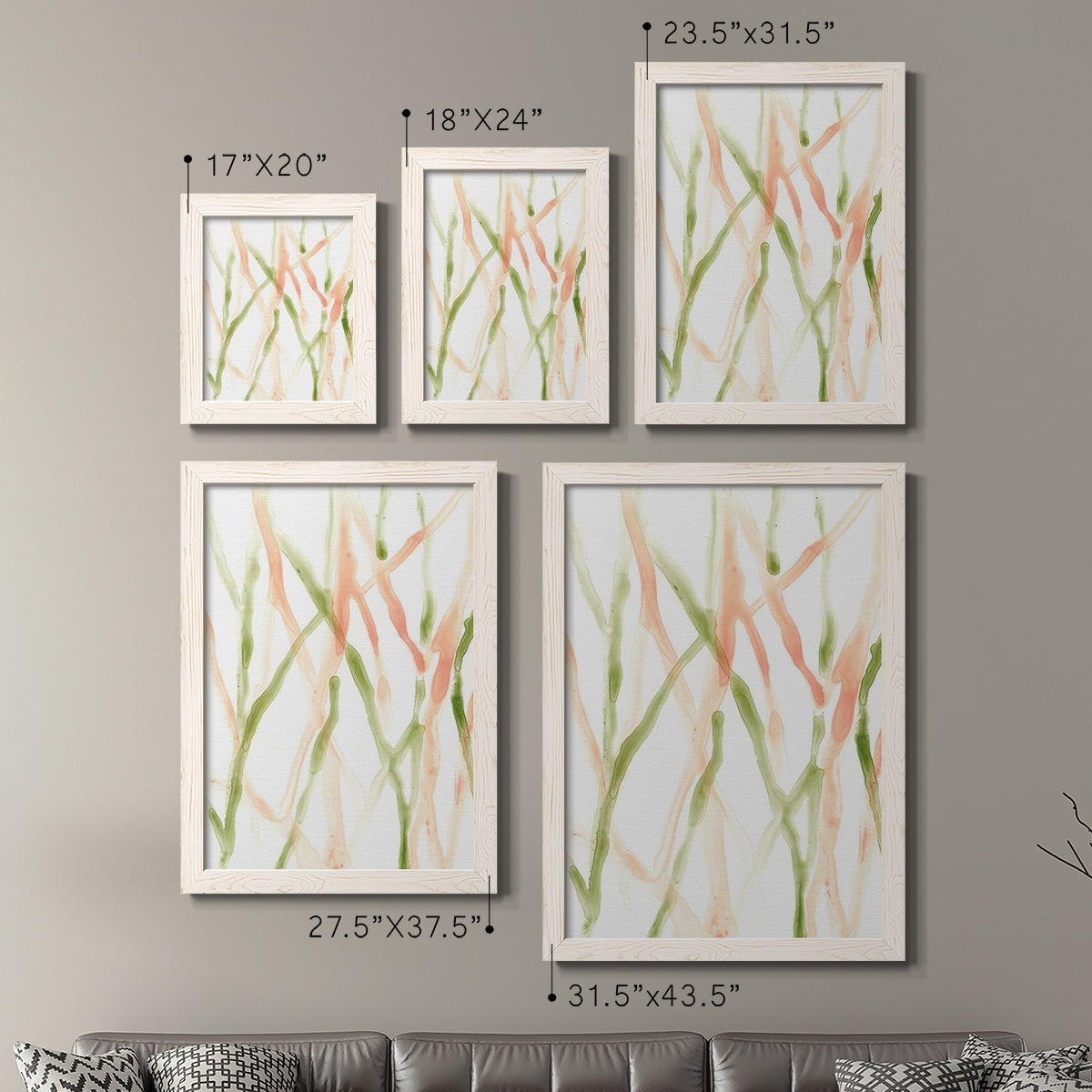 Runnel XIII - Premium Framed Canvas 2 Piece Set - Ready to Hang