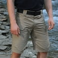 thumbnail image 3 of Outdoor Cargo Military Men Tactical Shorts for Summer Waterproof Urban Shorts Trekking Camp Pants Multi Pocket Plus Size Hiking (Shorts GREEN,M), 3 of 5