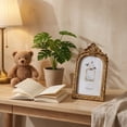 thumbnail image 5 of Gold Picture Frame, Vintage Baroque Style Carved Photo Frame with Ornate Curved Design for French Style Wall Art and Desktop Gallery Display, 5 of 6