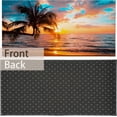 thumbnail image 5 of Sunset Door Mat 17x30 Inch, Tropical Palm Trees Sea Beach Welcome Mats Home Decor Farmhouse Doormats,Decorations for Front Door,Indoor,Outdoor, 5 of 6