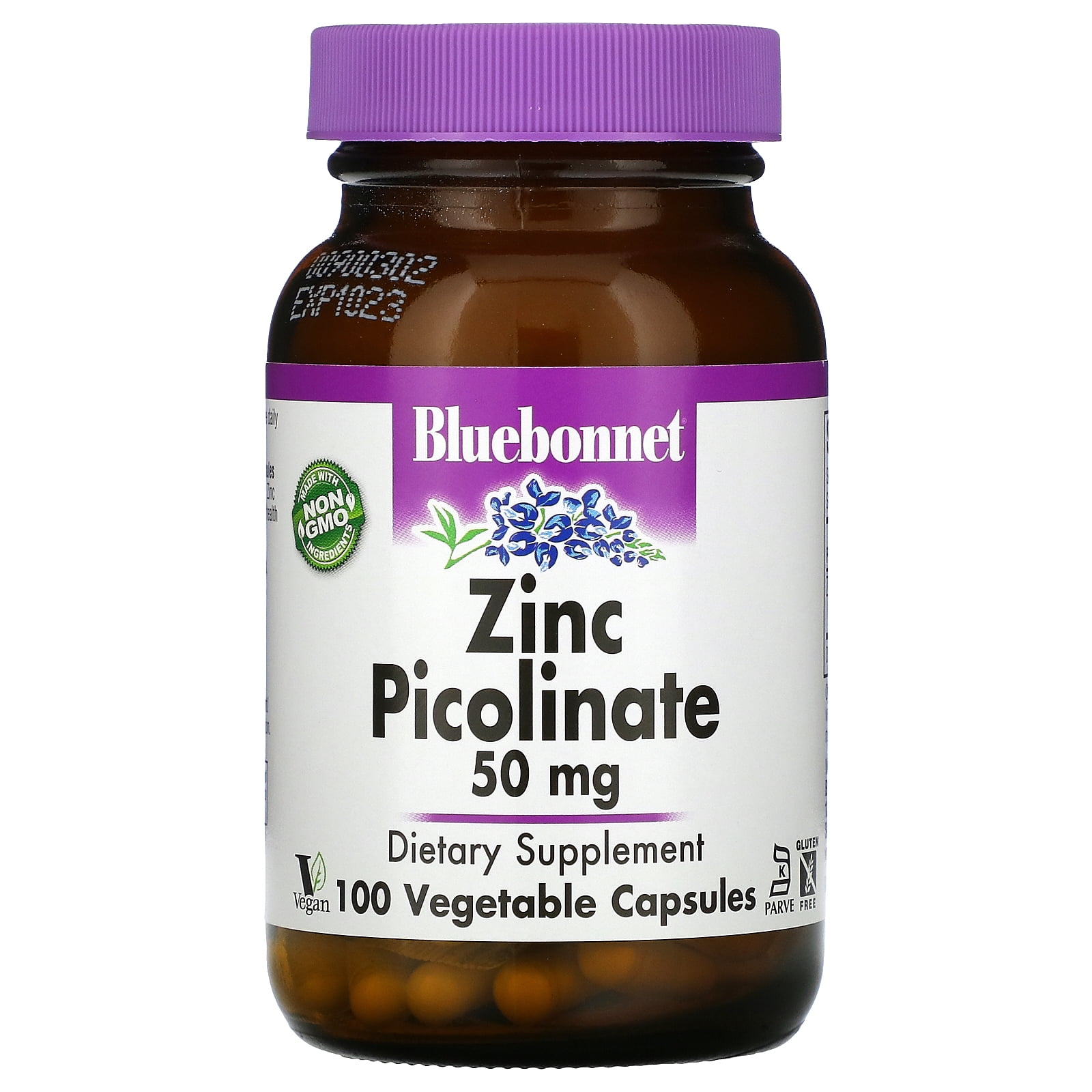 Bluebonnet Nutrition - Zinc Picolinate 50 mg. - 100 Vegetarian Capsules