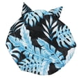thumbnail image 2 of Bearachild Ducha Cabello seco Gorros de baño Estampado de flores Banda elástica impermeable Hem Cover Beanie Turban Hat Mujeres Niñas Black leaf Type3 NO3 Bearachild HA062078-21B, 2 of 5