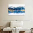 thumbnail image 2 of Elephant Stock Mountain Layers Wall Art - Horizontal Canvas Wall Art - Living Room Wall Decor - Abstract Canvas - Blue And Beige Decor - 36" x 24", 2 of 8