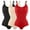 3 packs: Black+Beige+Red, variant on MANIFIQUE 3 Piece Shapewear Bodysuits Women Clothing Tummy Control Seamless Full Body Shaper V Neck Jumpsuits Top