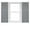 945 Platinum, variant on Mid America Open Louver 14.5 Inch Vinyl Shutters (1 Pair)