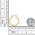 thumbnail image 2 of AVORA 14K Yellow Gold-Filled 3MM Thick 29mm Hoop Earrings, 2 of 4