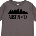 thumbnail image 4 of Inktastic Austin Texas Skyline Silhouette TX City Boys or Girls Long Sleeve Toddler T-Shirt, 4 of 5