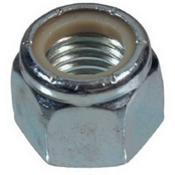 Hillman Nylon Insert Lock Nuts Zinc Coarse Steel 100 / Box