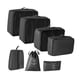 thumbnail image 1 of 7 Uds. de cubos de embalaje para maletas, cubos de viaje, bolsa de ropa interior, organizadores de embalaje resistentes al agua, bolsas de viaje para Negro, 1 of 9