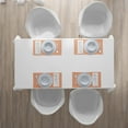 thumbnail image 4 of Ambesonne Traditional Place Mats Set of 4, Floral Motif and Stars, Standard Size, Orange Blue Cream, 4 of 4