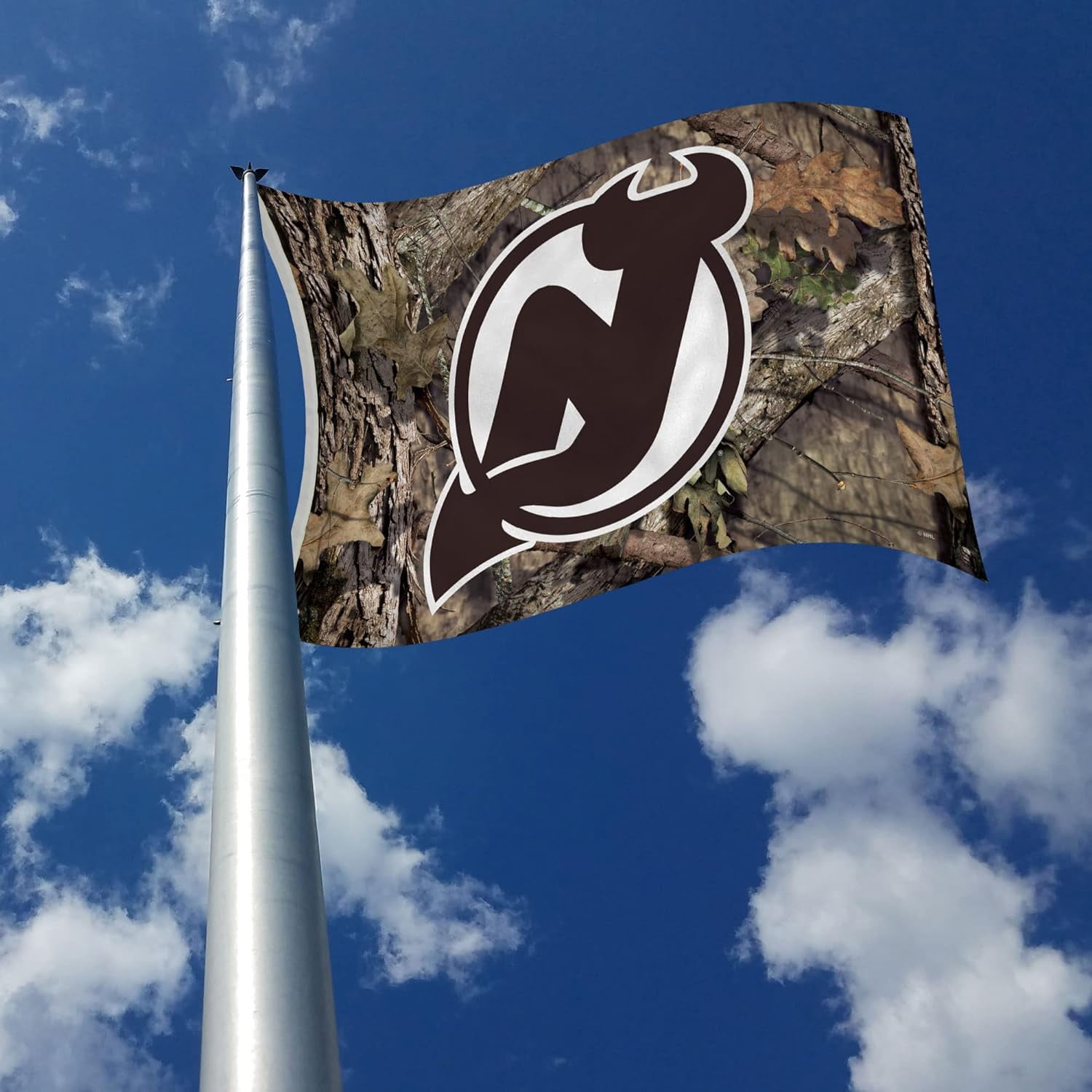 New Jersey Hockey Devils 3x5 Indoor Outdoor Camo Banner Flag with grommets for hanging