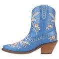 thumbnail image 2 of Dingo Womens Primrose Embroidered Floral Snip Toe Cowboy Ankle Boot, 2 of 2