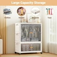 thumbnail image 6 of Home Bedroom Plastic Free Installation Baby Wardrobe Folding Storage Cabinet Multi-Layer Children'S Small Wardrobe Household Clothes Storage Box, 6 of 7
