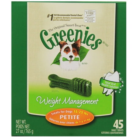 Greenies Weight Management Treat Tub, Pak, Petite, 27 oz