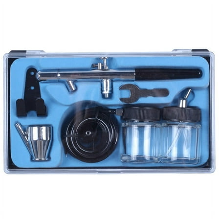 Siphon Feed Dual Action 0.35Mm Airbrush Kit Tool Art Painting