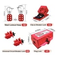 thumbnail image 4 of LotoKit de 35 Piezas, Kit Eléctrico Portátil de Bloqueo y Etiquetado para Dispositivos de Bloqueo Industriales, Kit de Candado Profesional, 4 of 5