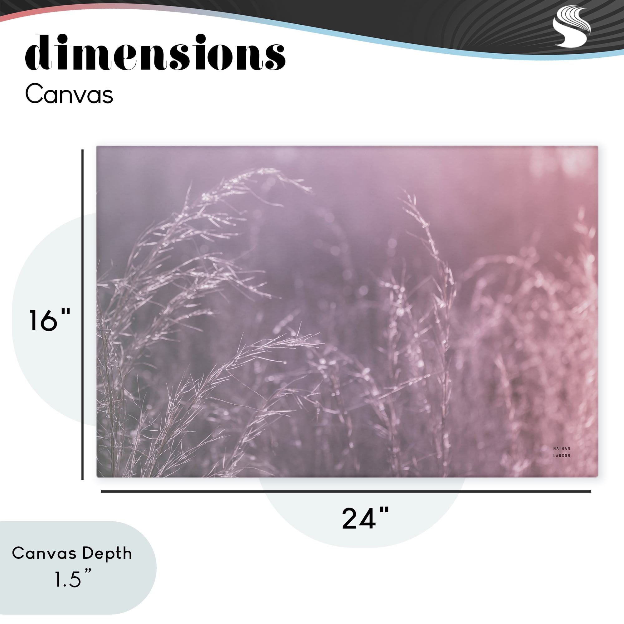 Stupell Industries Pink Meadow at Dawn Canvas Wall Art, design by Nathan Larson