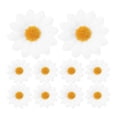 thumbnail image 1 of 10 pinzas para el pelo con diseño de margaritas y girasoles para damas y niñas (blancas), 1 of 8