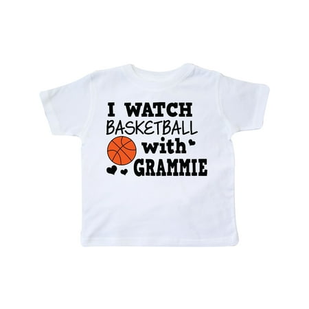 

Inktastic I Watch Basketball with Grammie Gift Toddler Boy Girl T-Shirt