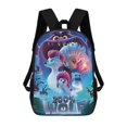 thumbnail image 1 of 200% Lobo-theme Backpack, Campus style schoolbag Bookbag with Adjustable Shoulder Straps And Large Zip Compartment, Unisex Travel Bags., 1 of 6