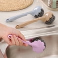 thumbnail image 5 of Pedty 1 Pack Stainless Steel Scrubber with Handle, Steel Wool Scrubber for Cleaning Dishes, Metal Sponges for Pots, Sink,Pans, Grills, 5 of 6