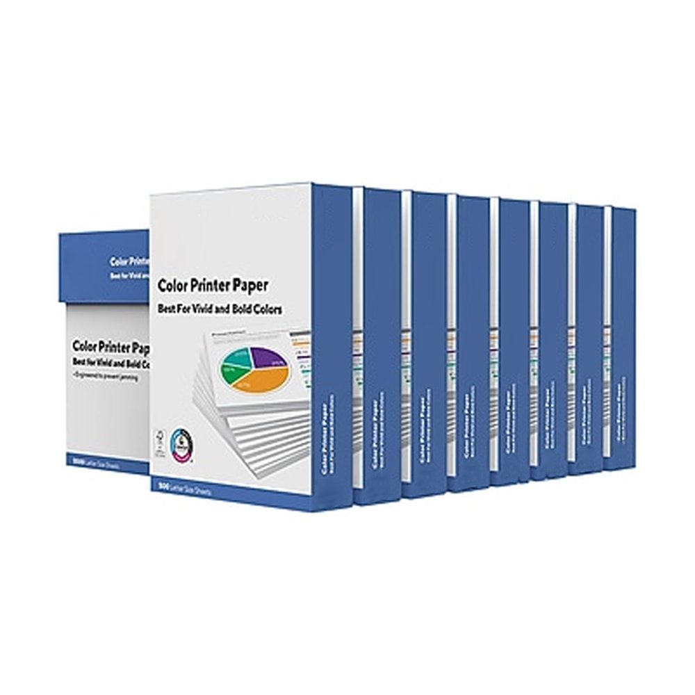 MyOfficeInnovations 8.5x11 Color Printer Paper, 20 lbs., 96 Brightness
