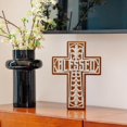 thumbnail image 4 of Cruz de Madera para Pared OKSQW 29x20 cm Madera de Pino Bendecida, 4 of 7