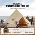 thumbnail image 4 of 8-10 Person Canvas Glamping Yurt / Bell Tent, 4 of 5