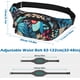 thumbnail image 3 of Riñonera Riñonera para Mujer Azul Riñoneras de Moda para Mujer con 3 Bolsillos con Cremallera Cinturón Ajustable Riñonera Impermeable para Pasear Perros, 3 of 5