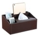 thumbnail image 1 of Caja de pañuelos de cuero, carrito de Control remoto rectangular y multifunción, organizador de escritorio, almacenamiento, 1 of 5