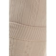 thumbnail image 7 of Sakkas Cable Knit Fleece Lined Leggings - Beige - Plus Size, 7 of 7