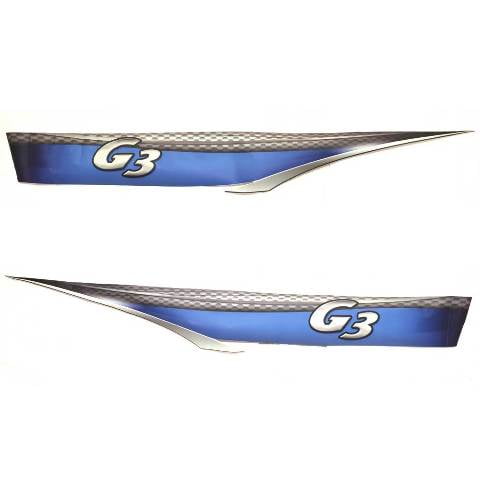 G3 Boat Graphic Decal 73405126 | 73405127 Hull Blue Stickers (Set of 2)