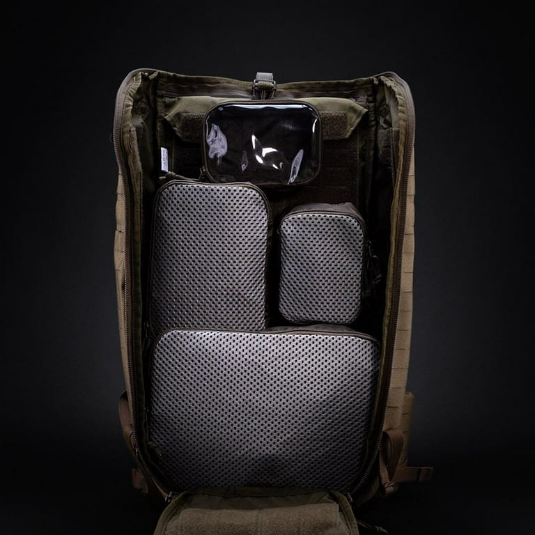 Tasmanian Tiger Modular Pouch Set, Tactical Packing Cubes, Zipper Gear  Organizers, Coyote 
