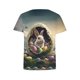 thumbnail image 4 of Haivin Women's Pullover Round Neck T-Shirt Casual Lightweight Shirt Fashionable and Cute Letter Printed Short Sleeved Shirt, 4 of 5
