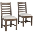 thumbnail image 3 of Home Square 5-Piece Set with Dining Table and 4 Dining Chairs in Brown, 3 of 17