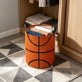 thumbnail image 6 of Mesh Laundry Basket Round Storage Bin with Handles Wall Mounted Hanging Hamper for Bathroom Bedroom Clothes, 6 of 6