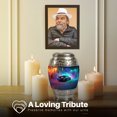 thumbnail image 3 of Yatskia Colorful Lightning Car with Tree Little Cremation Keepsake Urns for Human Ashes Adult Male and Female, Small Funeral Burial Urn for Ashes Adult Dad, (Monar Pack of 1, 3 Inch), 3 of 8