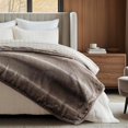 thumbnail image 6 of EVERGRACE Ultra Soft Luxury Fluffy Mink Faux Fur Throw Blanket, Thick Warm Fall Winter Blankets for Bed, Couch, Cozy Plush Reversible Blanket for Chair, Sofa (Ombré Hazel Brown, 60"x80"), 6 of 8