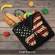 thumbnail image 5 of Easygdp Patriotic USA Butterfly Art Bolsa Tote para Mujer, Bolso de Hombro para Trabajo, Playa, Viajes, Compras y Supermercado, 5 of 7