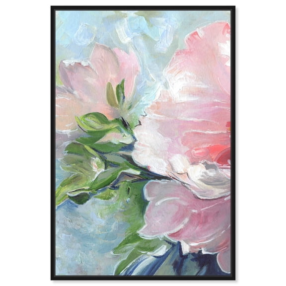 Bloom without Fear I Canvas New Floral Wall Art by Art Remedy, Black Frame, 10" x 15"