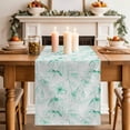 thumbnail image 2 of Table Runner 60 Inches Long for Kitchen Dining, Green Flower Dresser Scarf Farmhouse, Dining Table Decorations for Wedding/Parties, Watercolor Floral Botanical Line Drawing Print 13 x 60 In, 2 of 8