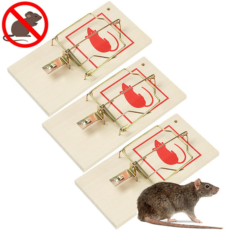 Elbourn Metal Pedal Mouse Trap for Outside Indoor - 3 Pack