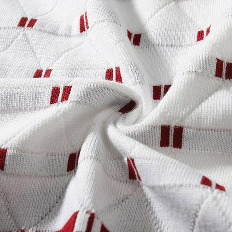 TFEOQRY Pullover Sweater for Men Loose Color Blocked Jacquard