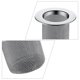 thumbnail image 3 of Filtro de malla fina para fregadero de baño de ratán bohemio de acero inoxidable, 3 of 6