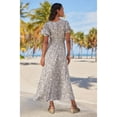 thumbnail image 3 of LASCANA Women's Floral Print Maxi Dress Smocking, 3 of 5